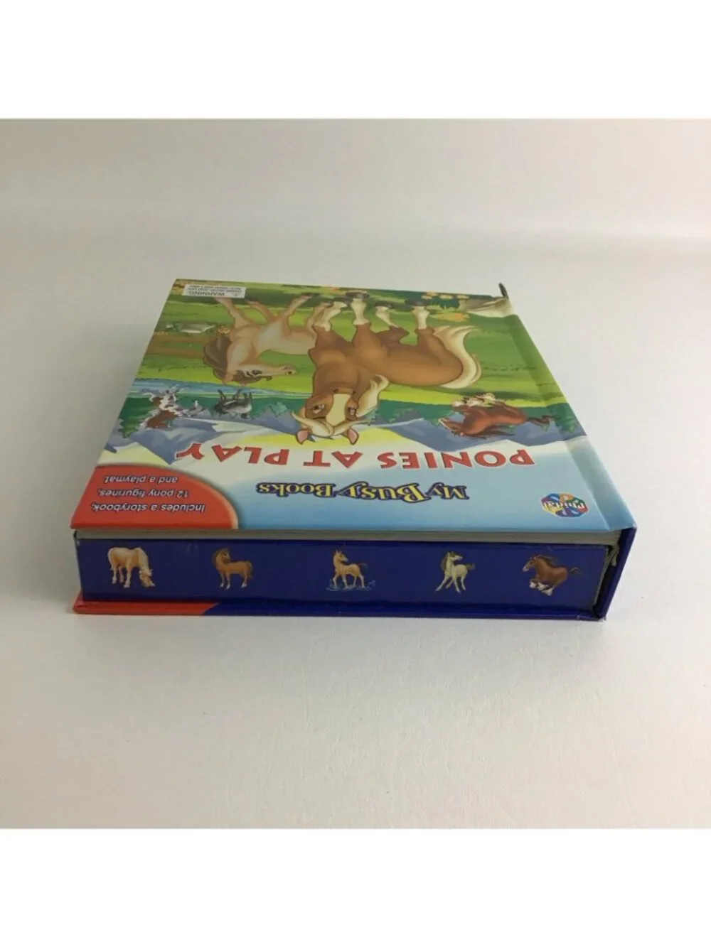 NEW My Busy Books Ponies At Play Storybook Figurines Playmat Phidal Vintage 2004